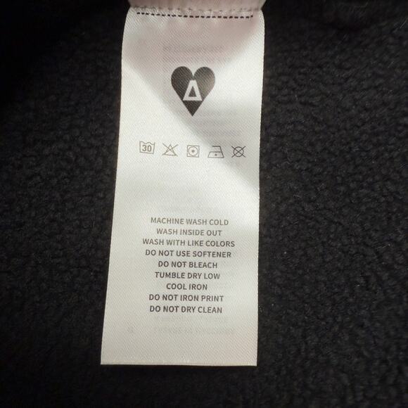 Aelfric Eden Women's LRG Denim Star Applique Hoodie Sweatshirt Indie Skater - Picture 6 of 8